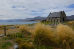 Church at Lake Tekapo , South Island, New Zealand.