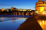 Prague Castle and Charles Bridge at Dusk ~ Prague, Czech Republic
