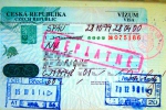 Czech Republic visa and stamps