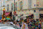 It's raining confettie Belgian New Year celebration, Montmartre